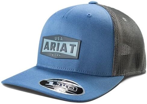 قبعة عمل رجالي من ARIAT FF110 Silcone Patch أزرق A290001027 in Kuwait