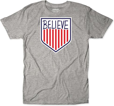 theCHIVE Believe USMNT T-Shirt – Funny Soccer Crest Graphic Tee in Saudi Arabia