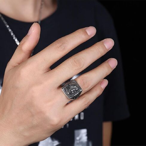 Indian Chief Biker Ring for Men Tribal Warrior Ring, Vintage Indian Chief Ring Punk Chief Head Ring Men’s Indian Chief Jewelry Silver Native Indian Chief Ring Antique Chief Head Ring in Saudi Arabia