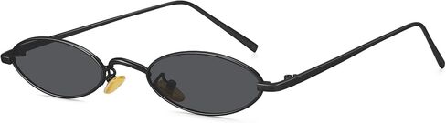 MEETSUN Vintage Oval Sunglasses For Women Men Small Metal Frames Designer Gothic Glasses in Kuwait