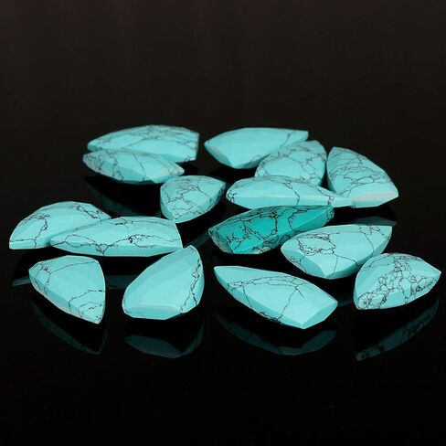 GEMHUB Natural Arizona Blue Turquoise 100 Carat Lot of 15 Pcs Faceted Pear Shape Loose Gemstone Lot ASP-007 in Kuwait