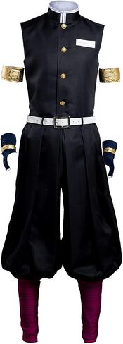 Adult Anime Uzui Cosplay Costume Pants Top Full Halloween Costume Uniform Suit Men in Saudi Arabia