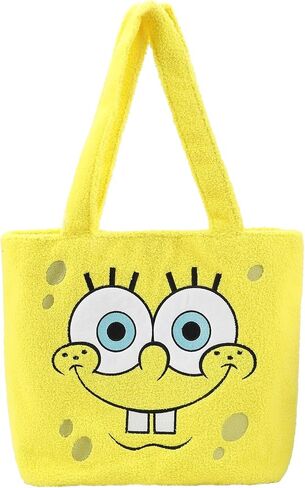 Spongebob Squarepants Character Face Yellow 16" Tote Bag in Saudi Arabia