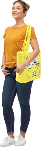 Spongebob Squarepants Character Face Yellow 16" Tote Bag in Saudi Arabia