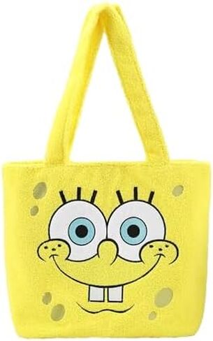 Spongebob Squarepants Character Face Yellow 16" Tote Bag in Saudi Arabia