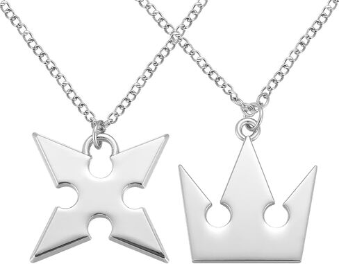 Kingdm heart Sora's Crown & Roxas's Cross Necklaces in Saudi Arabia