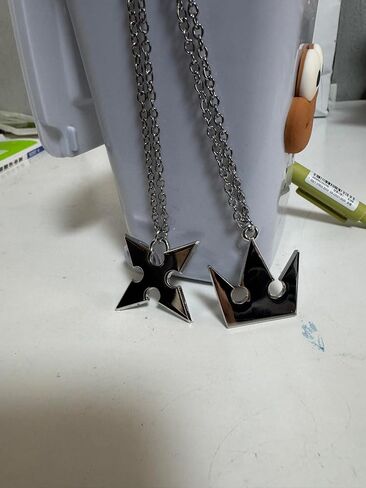 Kingdm heart Sora's Crown & Roxas's Cross Necklaces in Saudi Arabia
