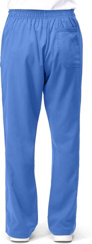 NY Threads Medical Scrub Set for Women, 1 Scrub Top and 1 Scrub Pant Loose Fit, Soft Stretch, Small, Ceil Blue in Saudi Arabia