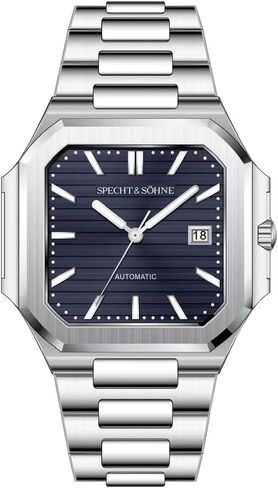 Specht & Söhne Square Cubic Watches for Men Japan Miyota 8215 Movement Watch 40MM Mens Mechanical Automatic Stainless Steel Sapphire Crystal 50M Waterproof in Saudi Arabia