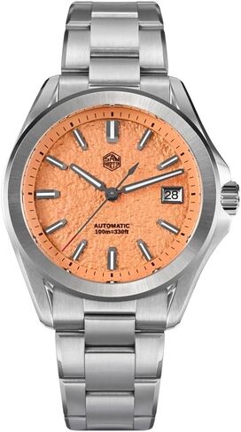 San Martin Men Watch SN0129GC2/C3, 40 mm Gada Fashion Sport Men Dress Watch, 10 Bar Waterproof Diver Watch, NH35A Automatic Mechanical Stainless Teel Wrist Watches in Saudi Arabia