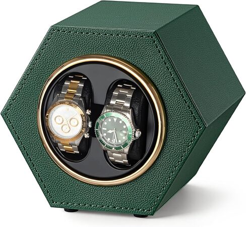 Watch Winder for Automatic Watches, Ultra-Quiet Japanese Motor,Adjustable Rotation Modes, Anti-Magnetic Wooden Watch,Pillows for Men's and Women's Watches in Saudi Arabia