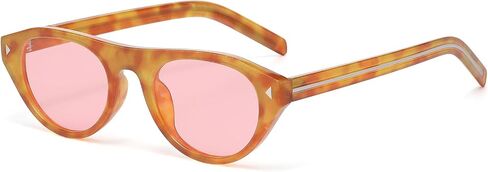 Retro Oval Sunglasses for Women Men 2026 Trendy Cat Eye Sun Glasses 70s Vintage Shades UV Protection in Saudi Arabia