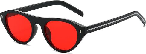 Retro Oval Sunglasses for Women Men 2026 Trendy Cat Eye Sun Glasses 70s Vintage Shades UV Protection in Saudi Arabia