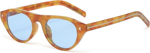 Retro Oval Sunglasses for Women Men 2026 Trendy Cat Eye Sun Glasses 70s Vintage Shades UV Protection in Saudi Arabia