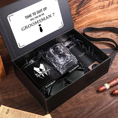 TEAM GROOM Bachelor Party Favors Sunglasses Set of 7, UV Protection Groomsmen Sunglasses Wedding Groomsmen Gift in Kuwait