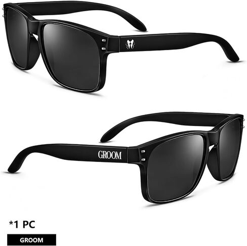 TEAM GROOM Bachelor Party Favors Sunglasses Set of 7, UV Protection Groomsmen Sunglasses Wedding Groomsmen Gift in Kuwait