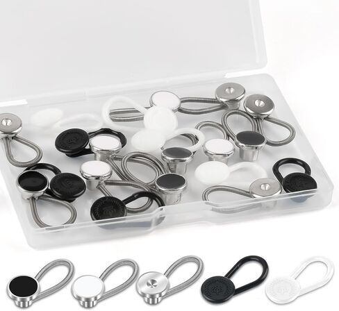 20 Pcs 5 Styles Collar Extenders for Mens Shirts, Elastic Neck Extenders/Button Extender for Dress Shirts, Tie, Suit Accessories Men for 1/2 Size Expansion of Men Dress Shirts in Saudi Arabia