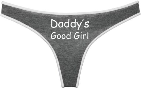 Daddy's Good Girl Thong for Women, Cotton Thongs, Women's Funny Graphic Design Underwear in Saudi Arabia