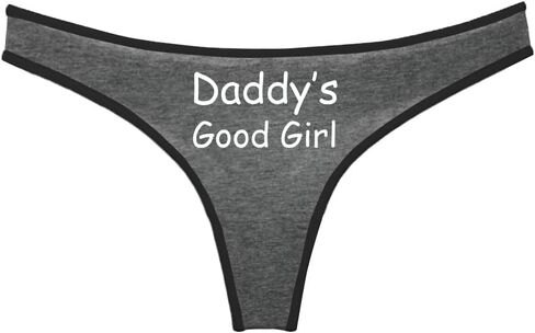 Daddy's Good Girl Thong for Women, Cotton Thongs, Women's Funny Graphic Design Underwear in Saudi Arabia