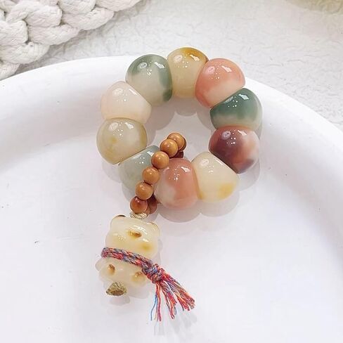 Long tiantian Bodhi Bracelet Fidget Bracelet Natural Bodhi Seed Bracelets Anxiety Relief Items Fidget Protection Healing Stretch Jewelry in Kuwait