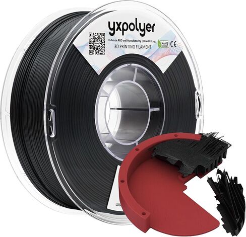 YXPOLYER PC Carbon Fiber Filament PC-CF 50g 1.75mm for 3D Printing, Polycarbonate Carbon Fiber 3D Printer Filament Engineering Material Filament in Kuwait
