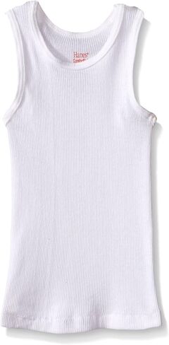 Hanes Boys' Toddler 5-Pack White Tank in Kuwait
