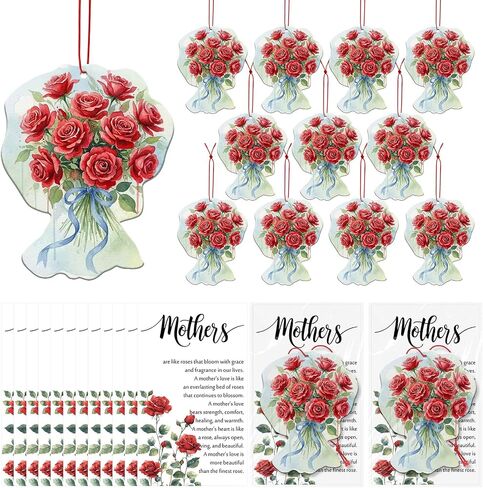 Batiyeer 20 Set Thank You Gifts for Women Hanging Ornaments Mixed Scented Car Air Fresheners with Cards Employee Appreciation Gifts for Coworkers Bridal Shower Wedding Favor Guest in Kuwait