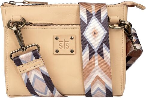 STS Ranchwear Women's Basic Bliss Buckskin Lily Crossbody - Genuine Leather Crossbody Handbag w/Zip Closure & Built-In Wallet in Saudi Arabia
