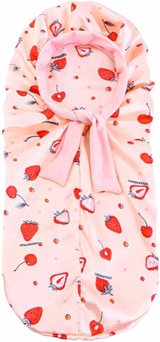 2PCS Girls Unicorn Hair Bonnet for Sleeping,Extra Long Satin Bonnet with Elastic Tie Band for Kids Braids Curly Hair in Kuwait
