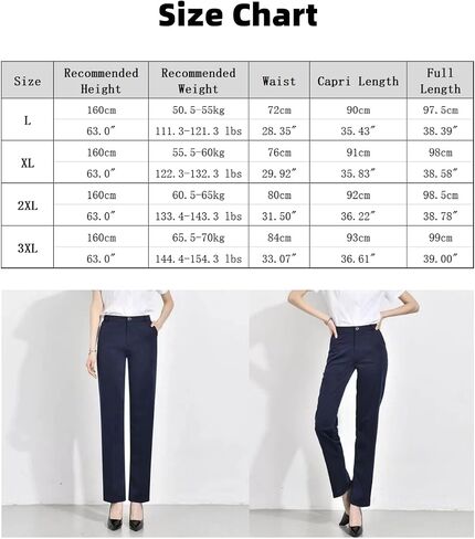 بنطلون نسائي عالي الخصر وواسع مستقيم الساق بنطال غير رسمي مع جيوب PANTS58 in Kuwait