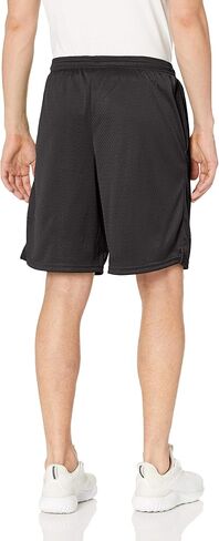 Champion Men's Long Mesh Short with Pockets (X-Large (40-42), Black) in Kuwait