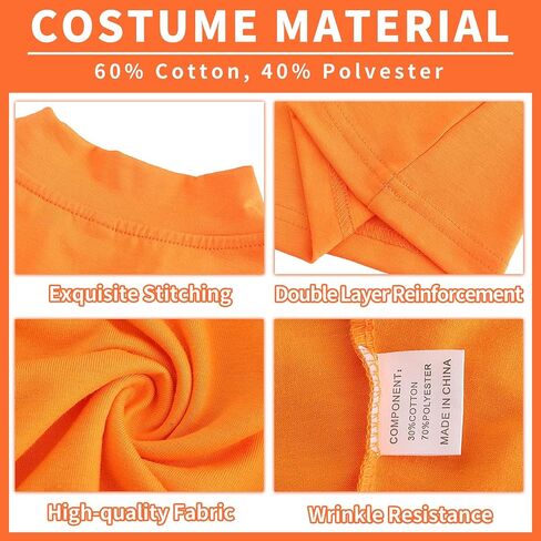 ZOKJFDK Velma Costume Adult Women Halloween Classic Movie Characters Costume with Bob Wig, Long Sleeve Turtleneck Crop Top in Saudi Arabia