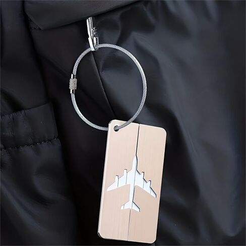 30Pcs Stainless Steel Wire Keychains 1.5mm Cable Loop Connecter for Luggage ID Tags Strong Woven Key Rings Kit in Kuwait