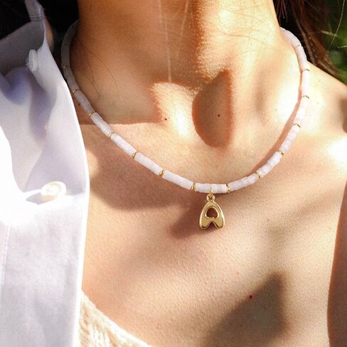 KELORIS PATH Beaded Necklaces, K Beaded Letter Necklace in Kuwait