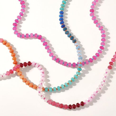 KELORIS PATH Beaded Necklaces, K Beaded Letter Necklace in Kuwait
