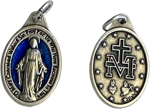 Safety Pin Brooch with Miraculous Medal St. Jude Medal and Four Way Cross – Catholic Religious Pin in Saudi Arabia