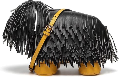 Women Dog Shaped Purse Crossbody Shoulder Bag Handbag PU Leather Unique Novelty Dog Shaped Y2K Cute Animals Purse in Saudi Arabia