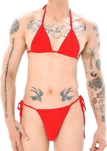 Men’s Sissy Femboy Bra and Panty Set Lace Mesh Sheer Lingerie Bralette Bra for Men Soft Stretch Sexy Underwear Outfit in Kuwait