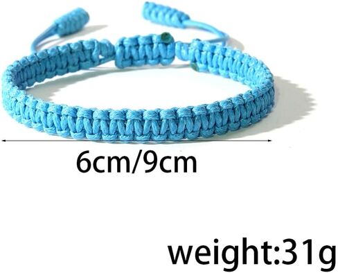 Caiyao Multicolor Handmade Braid String Bracelets for Women Men Buddhist Tibetan Woven Rope Bracelets Good Luck Amulet Protaction Bracelet Jewelry in Kuwait