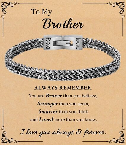 Fathers Day Husband Son Grandson Gift Bracelets I Love You Gifts for Him Boyfriend Stainless Steel Cuban Link Chain Fold Over Clasp Franco Chain Bracelet for Men Birthday Jewelry in Saudi Arabia
