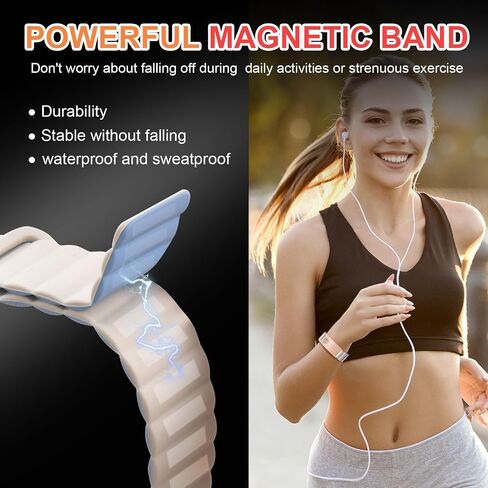 MEALGUET (Price Including Tax) Comfortable Medical ID Bracelet for Men & Women - Custom Engraved Silicone Strap Medical Alert Bracelets,Adjustable Waterproof Customizable ID Wristband,White blue in Kuwait