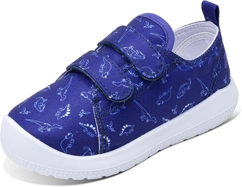 Toddler Boys Girls Shoes Printed Canvas Sneakers Kids Walking Shoes with Hook and Loop-1162 in Saudi Arabia