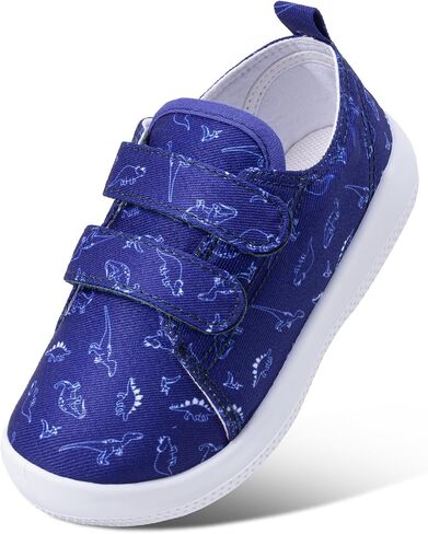 Toddler Boys Girls Shoes Printed Canvas Sneakers Kids Walking Shoes with Hook and Loop-1162 in Saudi Arabia