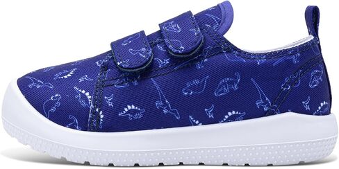 Toddler Boys Girls Shoes Printed Canvas Sneakers Kids Walking Shoes with Hook and Loop-1162 in Saudi Arabia