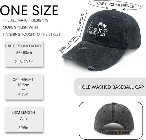 Beach-Heartbeat Baseball Hats Garde Cap for Daughter in Kuwait