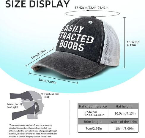 Made in USA Easily Distracted By Boobs Sun Hat Cool Caps for Son in Kuwait