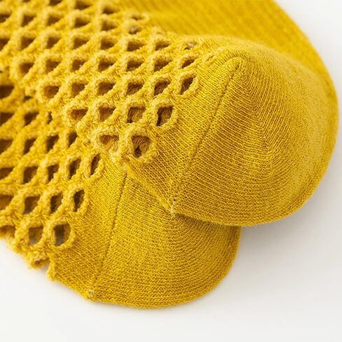 8 Pairs Women's Breathable Mesh No-Show Socks, Colorful Fishnet Ankle Socks, Non-Slip Low Cut Socks for Casual, Athletic, and Summer Wear in Kuwait