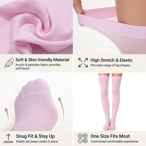 MESU Women Thigh High Socks Over Knee Socks Long Knee High in Saudi Arabia