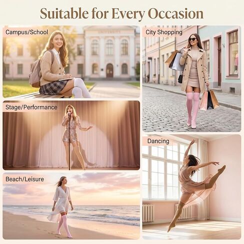 MESU Women Thigh High Socks Over Knee Socks Long Knee High in Saudi Arabia