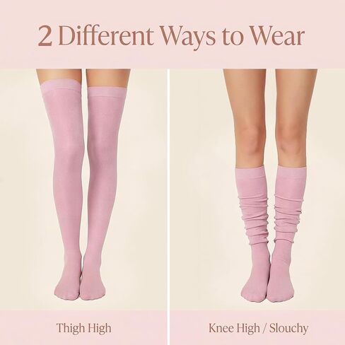 MESU Women Thigh High Socks Over Knee Socks Long Knee High in Saudi Arabia